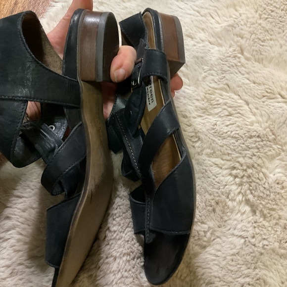 Paul Green Black Leather Strappy Ankle Buckle Gladiator Sandal Womens Size 8 - Picture 9 of 15